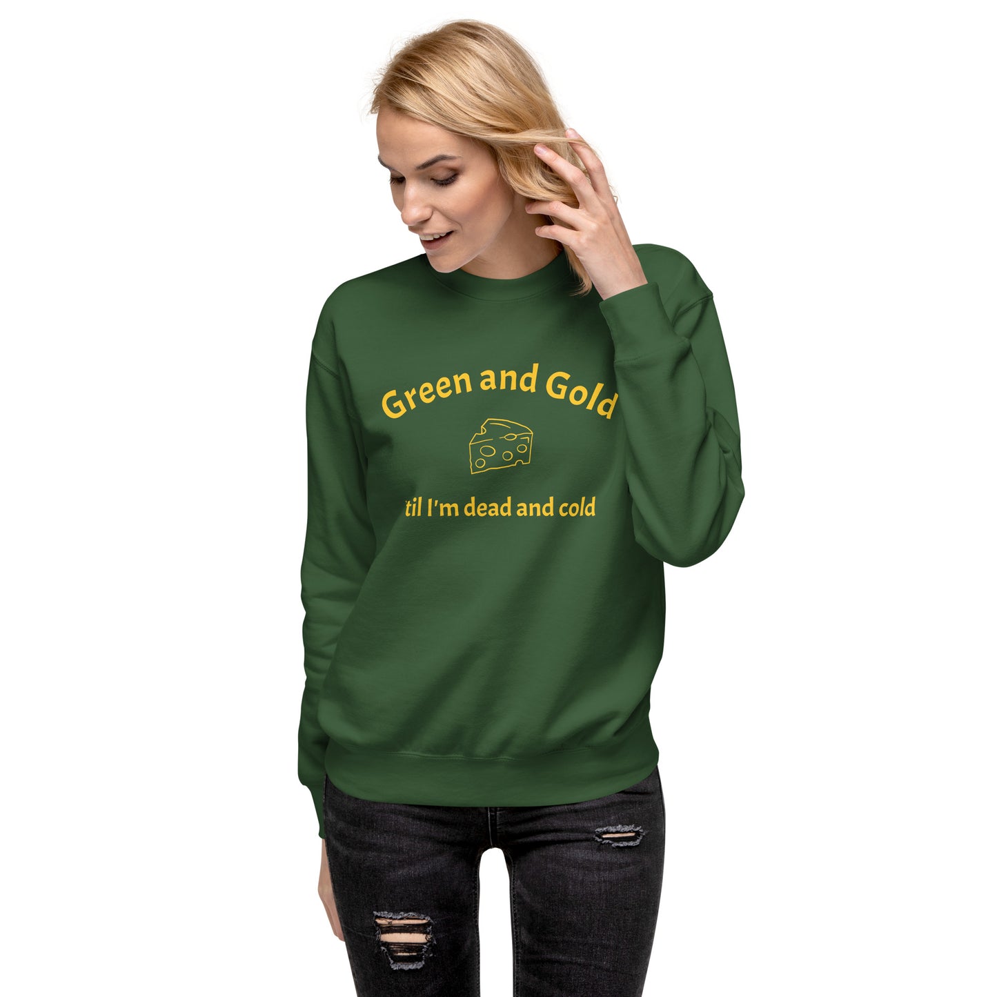 Green and Gold Premium Sweatshirt