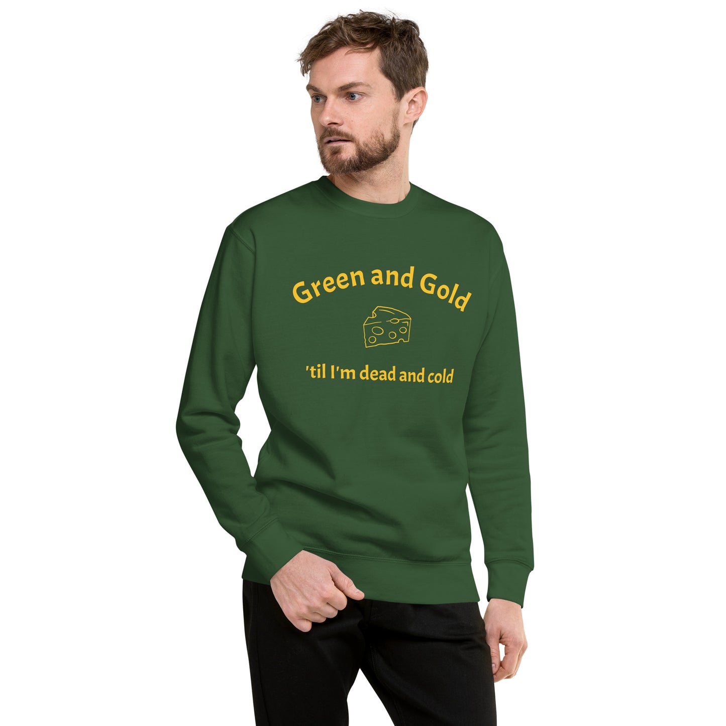 Green and Gold Premium Sweatshirt