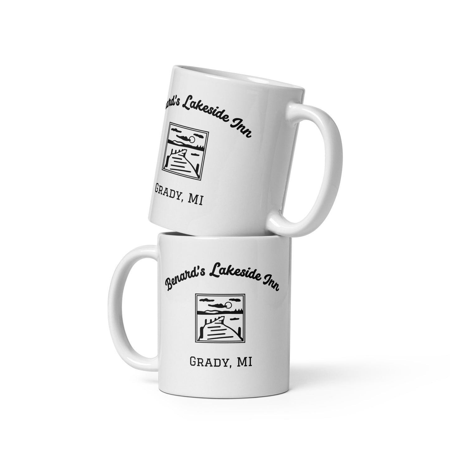 Benard's White glossy mug