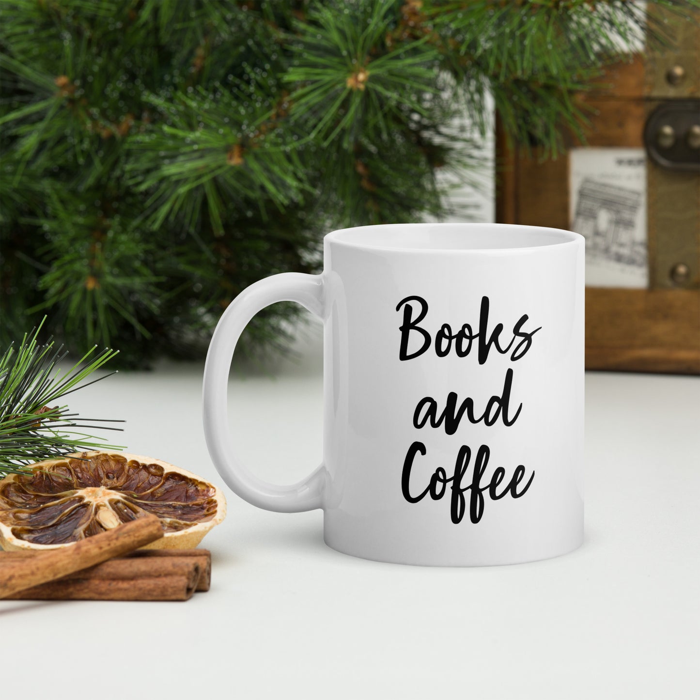 Books and Coffee glossy mug