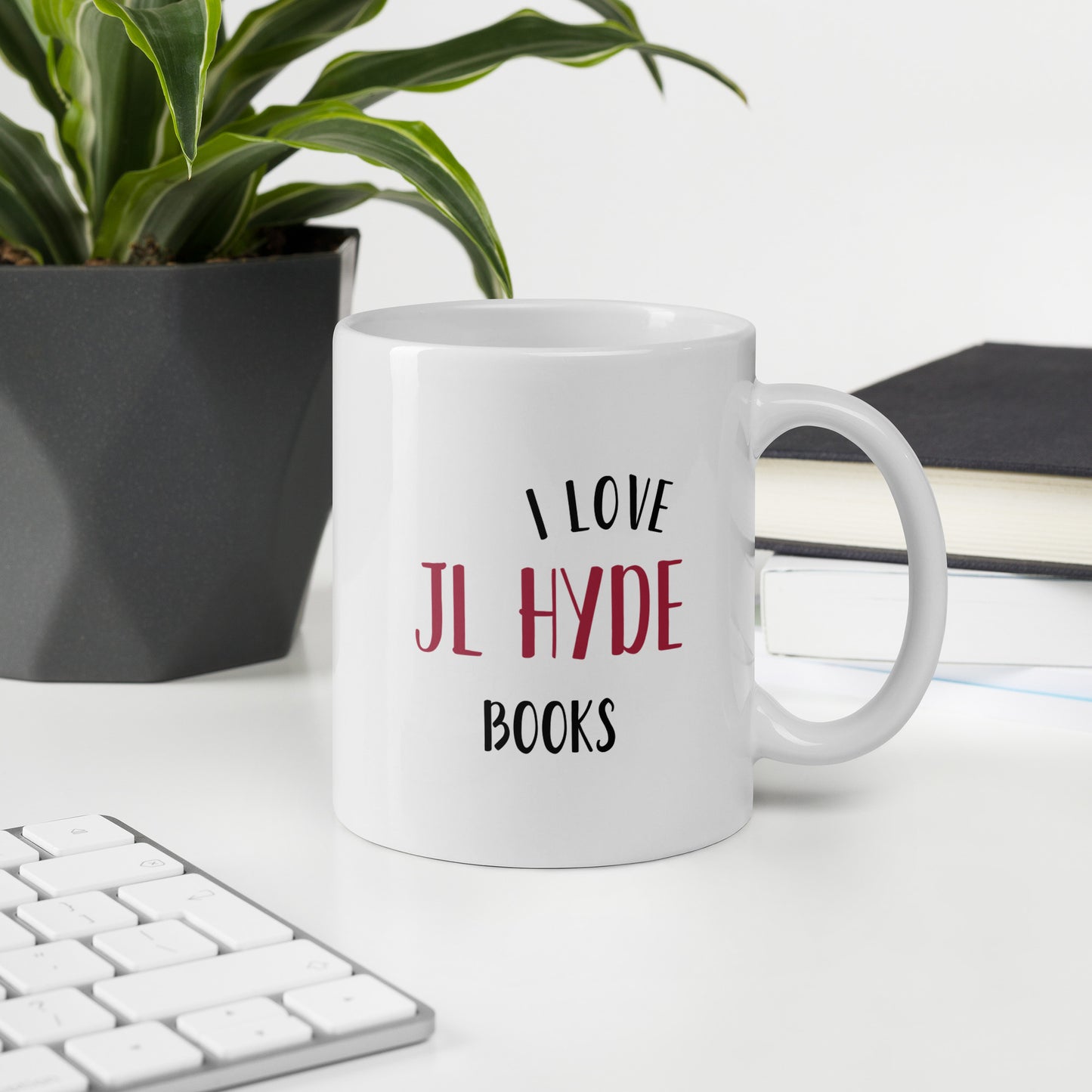 JL Hyde Books glossy mug
