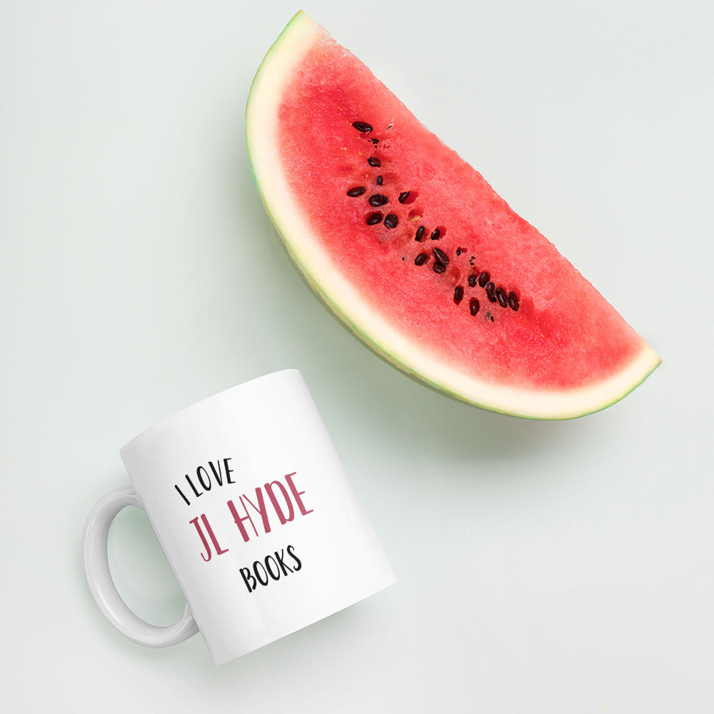 JL Hyde Books glossy mug