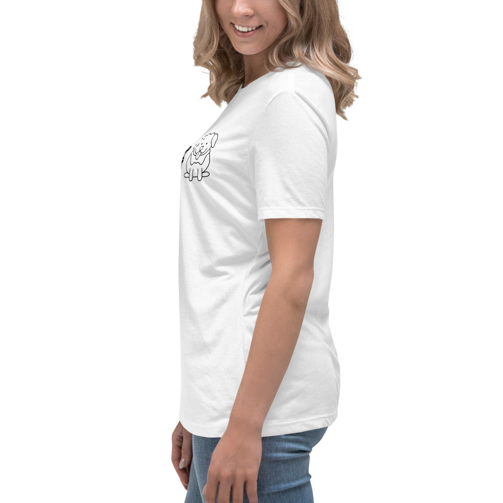 Pizza Books Dogs Women's Relaxed T-Shirt