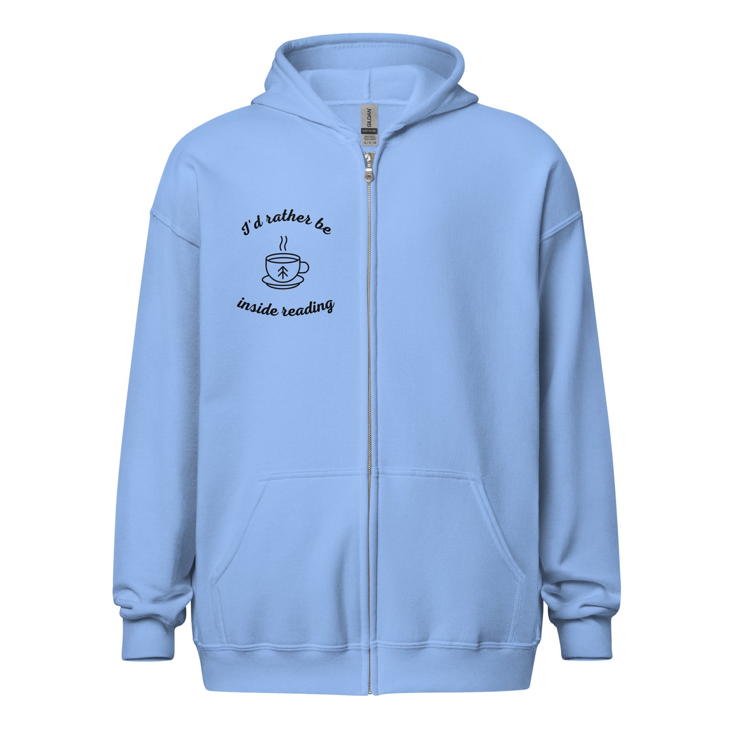 Rather be Reading Unisex heavy blend zip hoodie