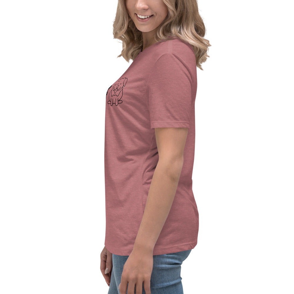 Pizza Books Dogs Women's Relaxed T-Shirt