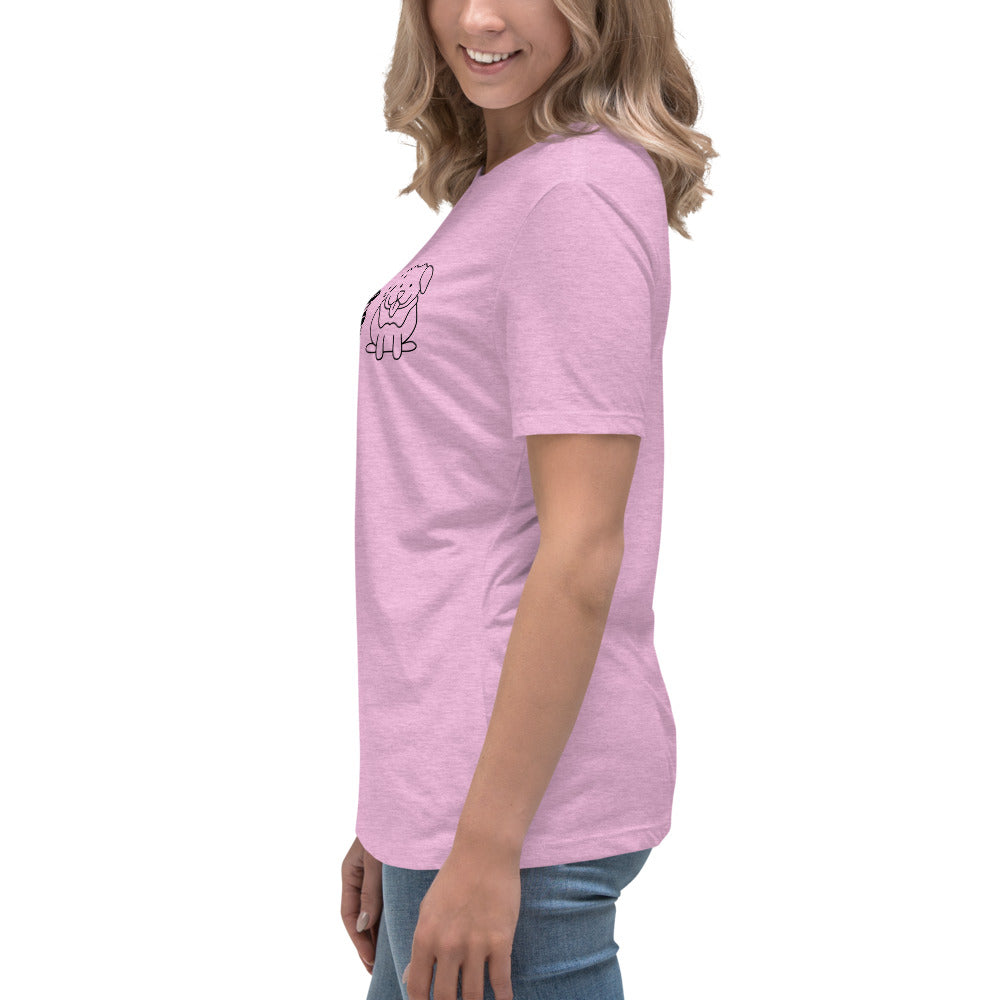 Pizza Books Dogs Women's Relaxed T-Shirt